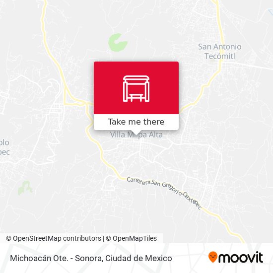 Mapa de Michoacán Ote. - Sonora