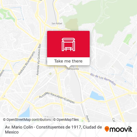 Av. Mario Colin - Constituyentes de 1917 map