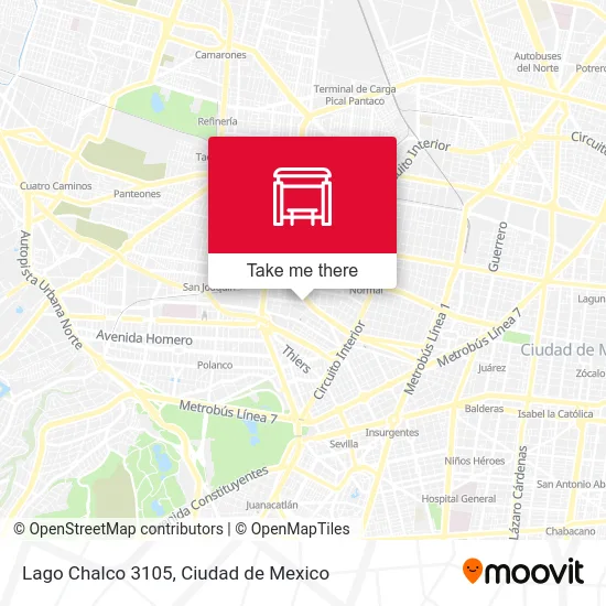 Lago Chalco 3105 map