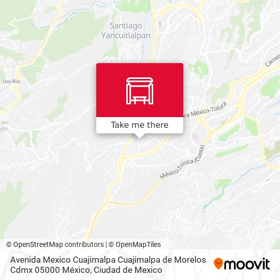 Mapa de Avenida Mexico Cuajimalpa Cuajimalpa de Morelos Cdmx 05000 México