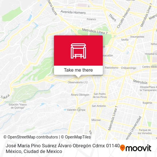 José María Pino Suárez Álvaro Obregón Cdmx 01140 México map
