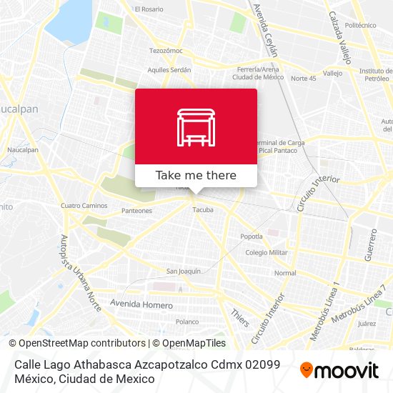 Calle Lago Athabasca Azcapotzalco Cdmx 02099 México map