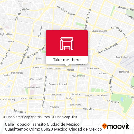 Calle Topacio Tránsito Ciudad de México Cuauhtémoc Cdmx 06820 México map