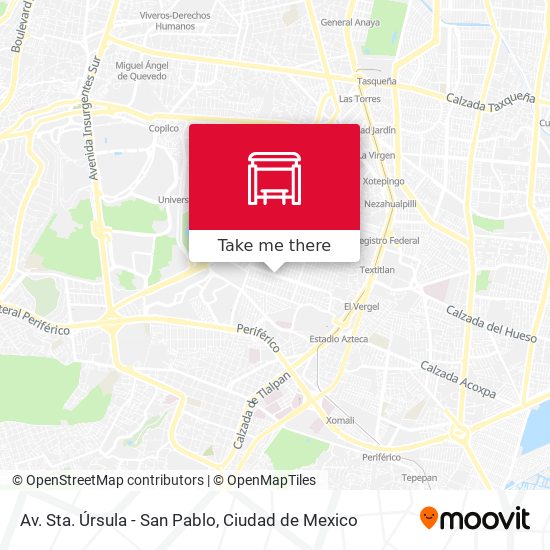 Mapa de Av. Sta. Úrsula - San Pablo