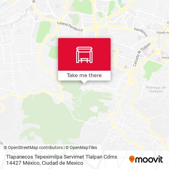 Mapa de Tlapanecos Tepeximilpa Servimet Tlalpan Cdmx 14427 México