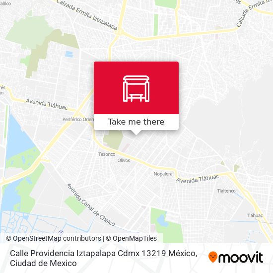 Calle Providencia Iztapalapa Cdmx 13219 México map