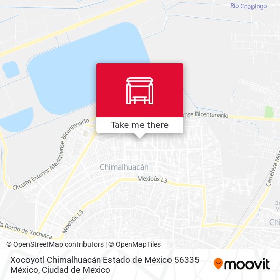 Xocoyotl Chimalhuacán Estado de México 56335 México map