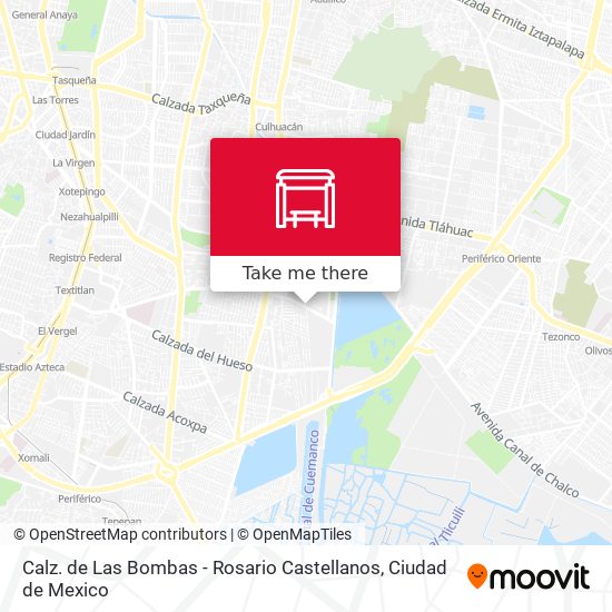 Mapa de Calz. de Las Bombas - Rosario Castellanos