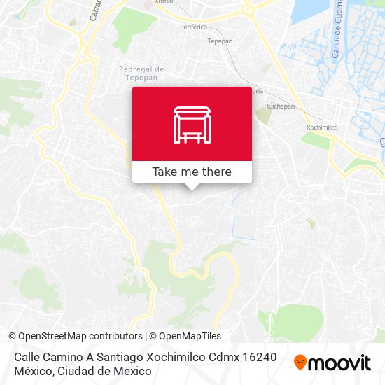 Calle Camino A Santiago Xochimilco Cdmx 16240 México map