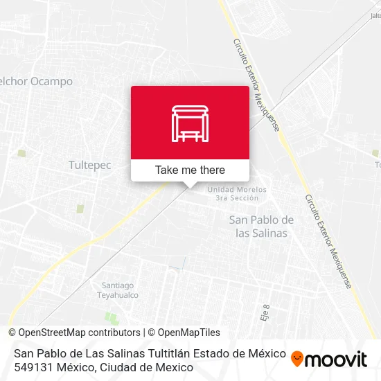San Pablo de Las Salinas Tultitlán Estado de México 549131 México map