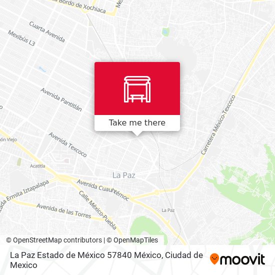 La Paz Estado de México 57840 México map