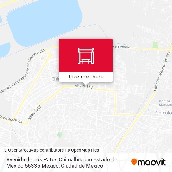 Avenida de Los Patos Chimalhuacán Estado de México 56335 México map