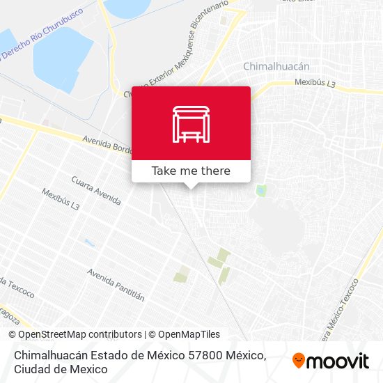 Chimalhuacán Estado de México 57800 México map
