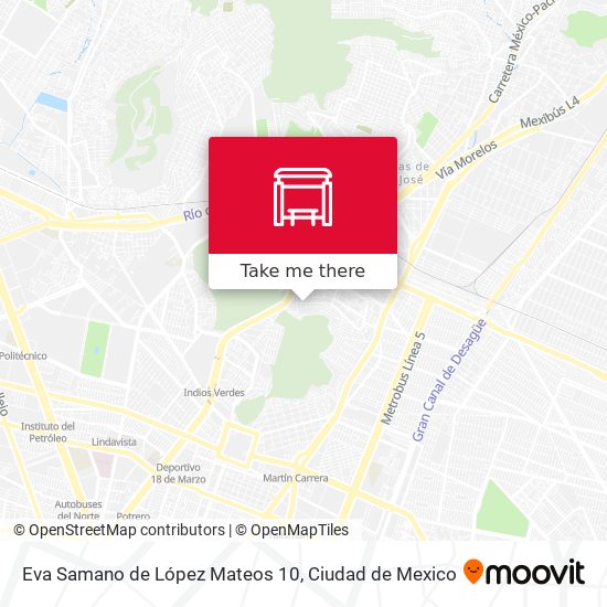 Eva Samano de López Mateos 10 map
