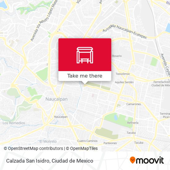 Calzada San Isidro map