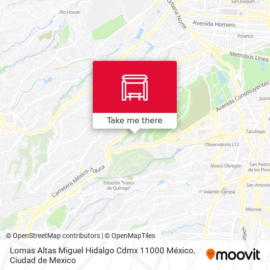 Mapa de Lomas Altas Miguel Hidalgo Cdmx 11000 México