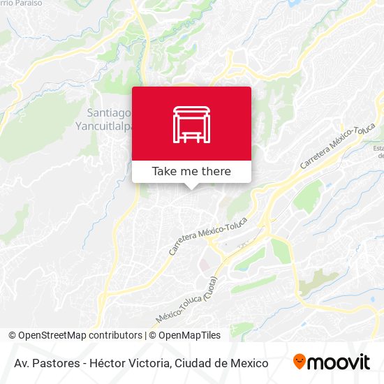 Mapa de Av. Pastores - Héctor Victoria