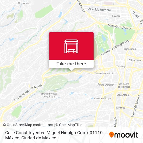 Calle Constituyentes Miguel Hidalgo Cdmx 01110 México map