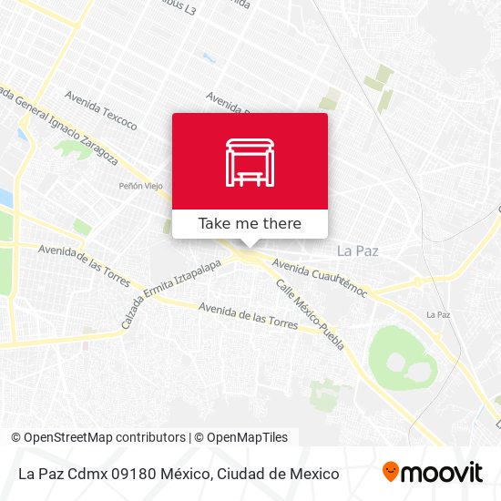 La Paz Cdmx 09180 México map