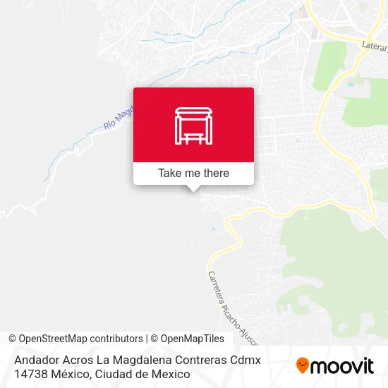 Andador Acros La Magdalena Contreras Cdmx 14738 México map
