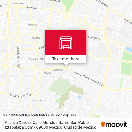 Alianza Xpress Calle Morelos Barrio San Pablo Iztapalapa Cdmx 09000 México map