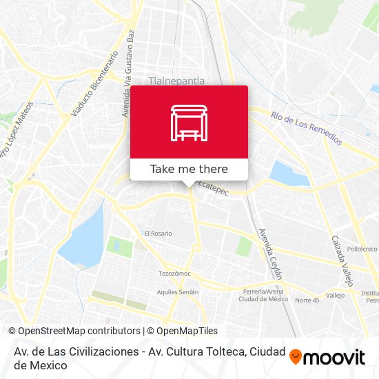Av. de Las Civilizaciones - Av. Cultura Tolteca map