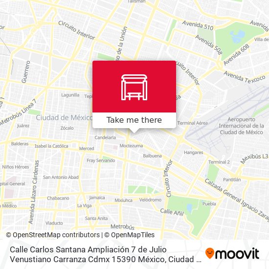 Calle Carlos Santana Ampliación 7 de Julio Venustiano Carranza Cdmx 15390 México map