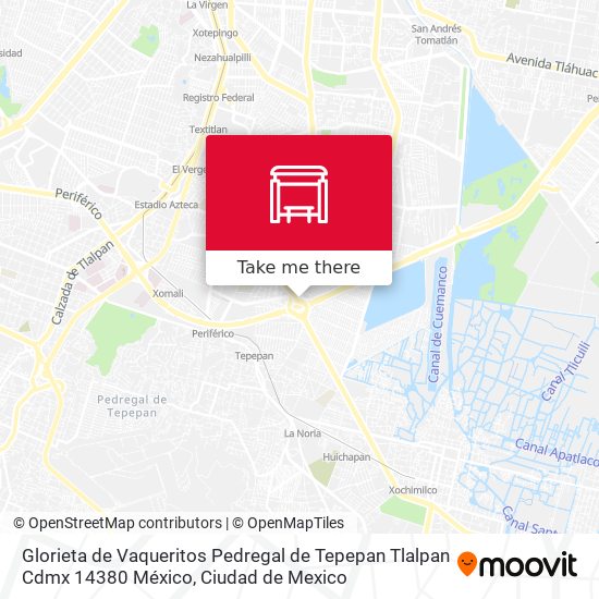 Glorieta de Vaqueritos Pedregal de Tepepan Tlalpan Cdmx 14380 México map