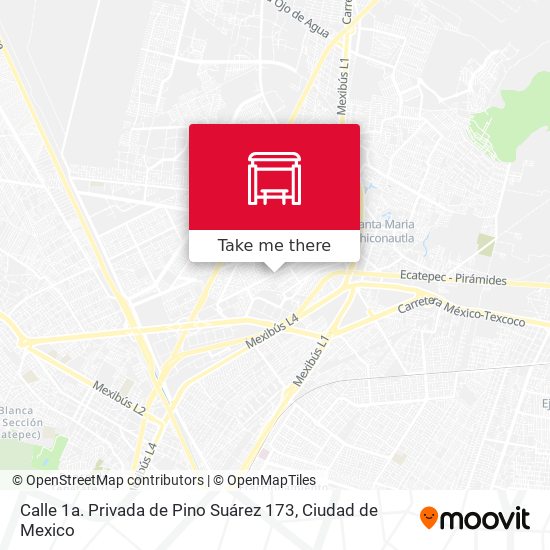 Calle 1a. Privada de Pino Suárez 173 map