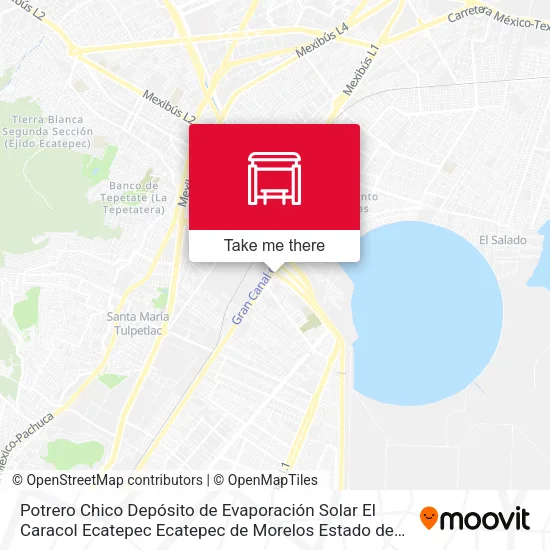 Potrero Chico Depósito de Evaporación Solar El Caracol Ecatepec Ecatepec de Morelos Estado de México 55404 México map