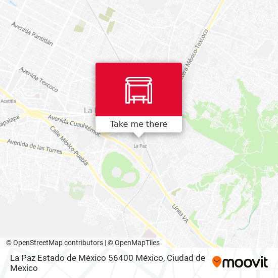 La Paz Estado de México 56400 México map