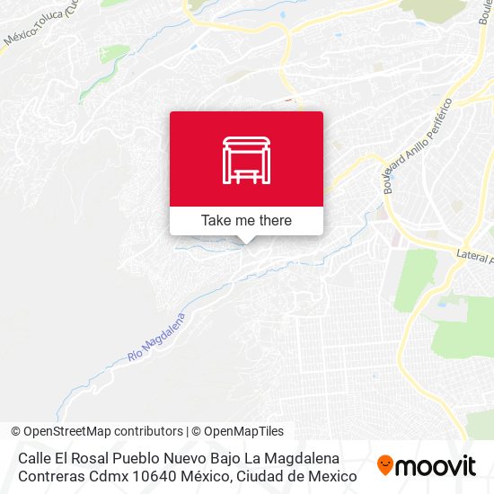 Calle El Rosal Pueblo Nuevo Bajo La Magdalena Contreras Cdmx 10640 México map