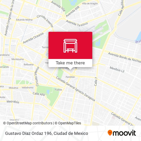 Gustavo Díaz Ordaz 196 map
