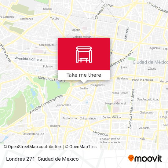 Mapa de Londres 271