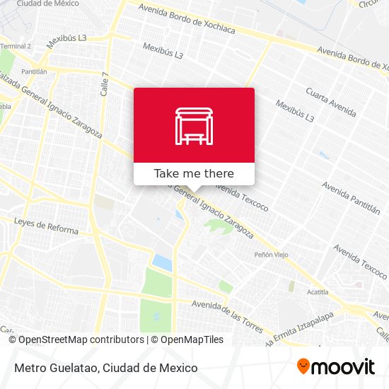 Metro Guelatao map