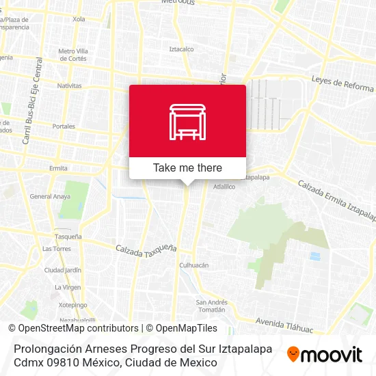 Prolongación Arneses Progreso del Sur Iztapalapa Cdmx 09810 México map