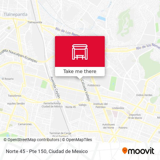Mapa de Norte 45 - Pte 150
