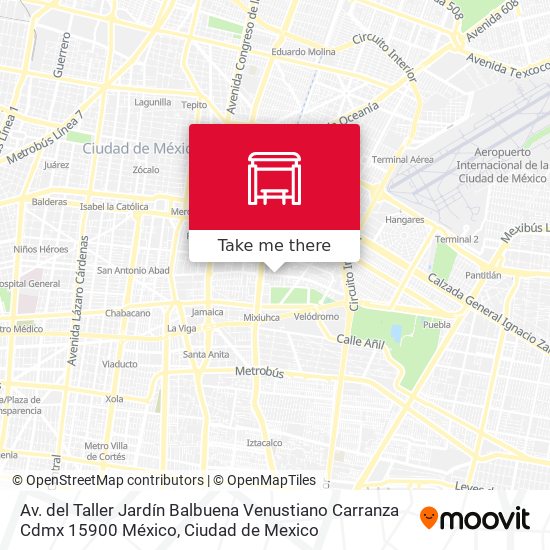 Av. del Taller Jardín Balbuena Venustiano Carranza Cdmx 15900 México map