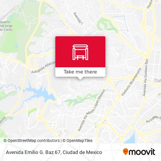 Mapa de Avenida Emilio G. Baz 67
