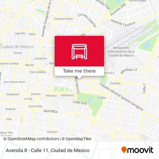 Avenida 8 - Calle 11 map