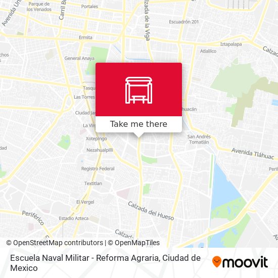 Escuela Naval Militar - Reforma Agraria map