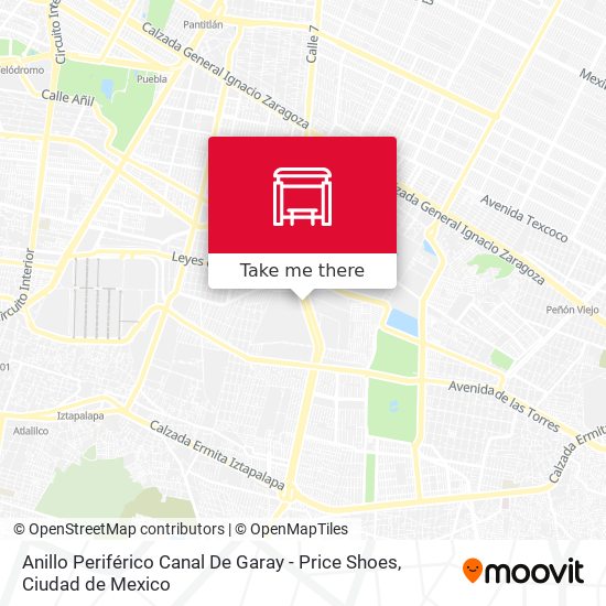 Anillo Periférico Canal De Garay - Price Shoes map