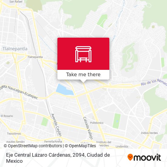 Eje Central Lázaro Cárdenas, 2094 map