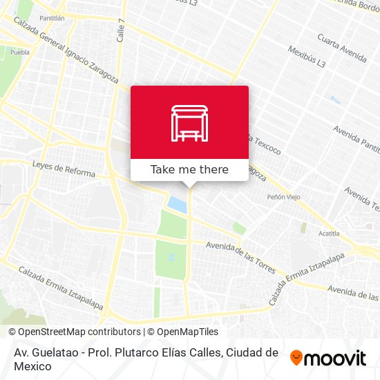 Av. Guelatao - Prol. Plutarco Elías Calles map