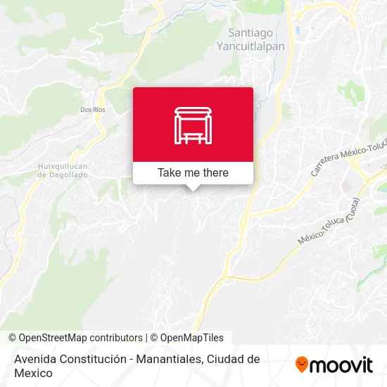 Mapa de Avenida Constitución - Manantiales