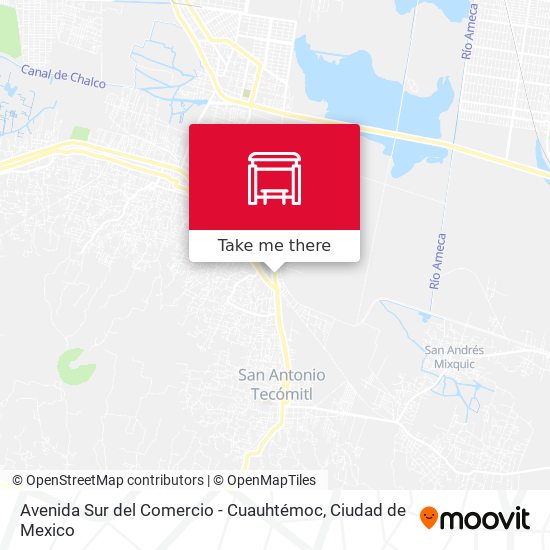 Avenida Sur del Comercio - Cuauhtémoc map