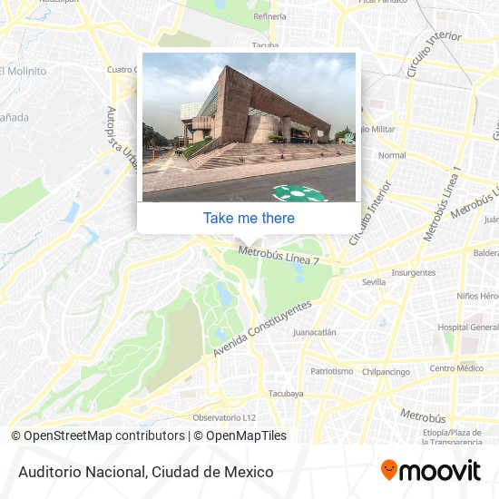 Auditorio Nacional map