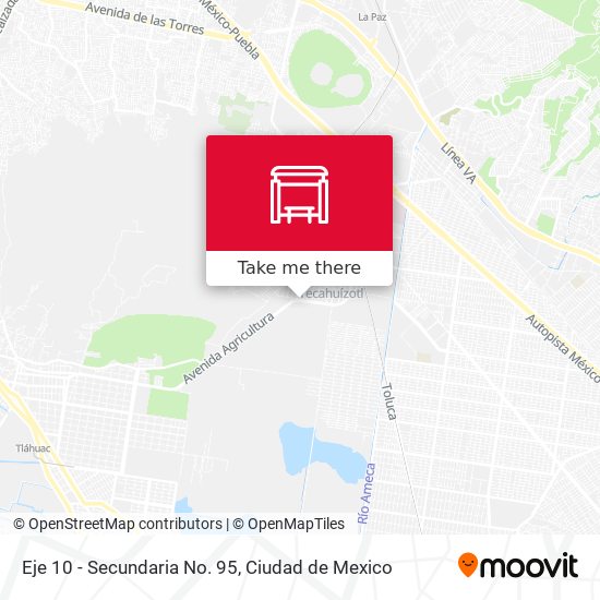 Eje 10 - Secundaria No. 95 map