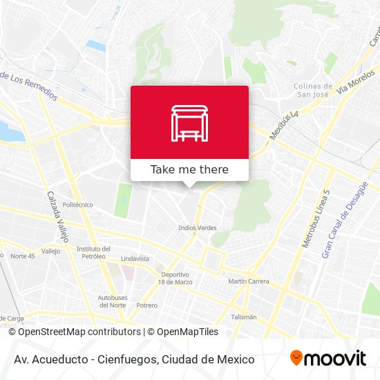 Av. Acueducto - Cienfuegos map