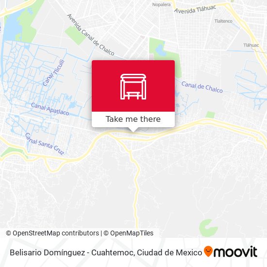 Belisario Domínguez - Cuahtemoc map